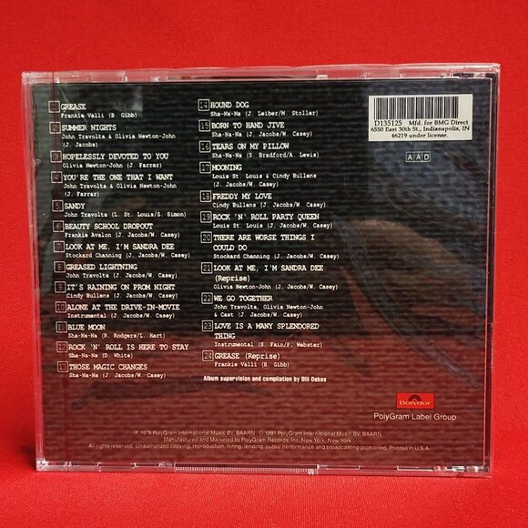 Grease The Original Soundtrack CD John Travolta Olivia Newton John 1978 New Seal - Picture 2 of 7